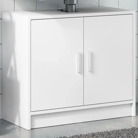 Waschbeckenunterschrank aus weißem Ingenieurholz 63x29x55 cm. von , Badezimmermöbel - Ref: Foro24-848094, Preis: 49,67 €, Rab...