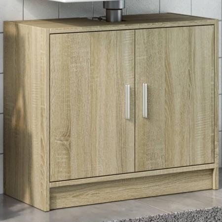 Waschbeckenunterschrank aus Sonoma-Eichen-Ingenieurholz 63x29x55 cm. von , Badezimmermöbel - Ref: Foro24-848096, Preis: 52,10...