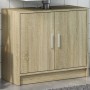 Waschbeckenunterschrank aus Sonoma-Eichen-Ingenieurholz 63x29x55 cm. von , Badezimmermöbel - Ref: Foro24-848096, Preis: 52,10...