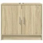 Armario de lavabo madera de ingeniería roble Sonoma 63x29x55 cm by , Bathroom furniture - Ref: Foro24-848096, Price: 51,26 €,...