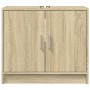 Armario de lavabo madera de ingeniería roble Sonoma 63x29x55 cm by , Bathroom furniture - Ref: Foro24-848096, Price: 52,10 €,...