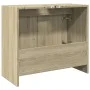 Armario de lavabo madera de ingeniería roble Sonoma 63x29x55 cm by , Bathroom furniture - Ref: Foro24-848096, Price: 51,26 €,...