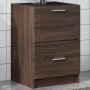 Armario de lavabo madera de ingeniería marrón roble 40x37x59 cm de , Muebles de baño - Ref: Foro24-848107, Precio: 65,44 €