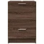 Armario de lavabo madera de ingeniería marrón roble 40x37x59 cm by , Bathroom furniture - Ref: Foro24-848107, Price: 62,86 €,...