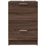 Waschbeckenunterschrank aus braunem Eichen-Ingenieurholz, 40x37x59 cm. von , Badezimmermöbel - Ref: Foro24-848107, Preis: 63,...
