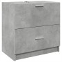 Armario de lavabo madera ingeniería gris hormigón 59x37x59 cm by , Bathroom furniture - Ref: Foro24-848111, Price: 70,35 €, D...