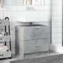 Armario de lavabo madera ingeniería gris hormigón 59x37x59 cm by , Bathroom furniture - Ref: Foro24-848111, Price: 69,18 €, D...