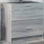 Armario de lavabo madera de ingeniería gris Sonoma 59x37x59 cm de , Muebles de baño - Ref: Foro24-848113, Precio: 81,30 €