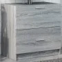 Armario de lavabo madera de ingeniería gris Sonoma 59x37x59 cm de , Muebles de baño - Ref: Foro24-848113, Precio: 77,22 €, De...