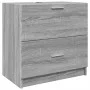 Waschbeckenunterschrank aus Sonoma-Grau mit den Maßen 59x37x59 cm. von , Badezimmermöbel - Ref: Foro24-848113, Preis: 77,22 €...