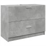 Armario de lavabo madera ingeniería gris hormigón 78x37x59 cm by , Bathroom furniture - Ref: Foro24-848118, Price: 82,04 €, D...