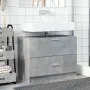 Armario de lavabo madera ingeniería gris hormigón 78x37x59 cm de , Muebles de baño - Ref: Foro24-848118, Precio: 80,82 €, Des...