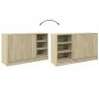 Armario de lavabo madera de ingeniería roble Sonoma 90x29x55 cm by , Bathroom furniture - Ref: Foro24-848124, Price: 68,06 €,...