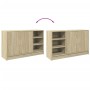 Waschbeckenunterschrank aus Sonoma-Eichen-Ingenieurholz 90x29x55 cm. von , Badezimmermöbel - Ref: Foro24-848124, Preis: 68,86...