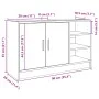 Armario de lavabo madera de ingeniería roble Sonoma 90x29x55 cm by , Bathroom furniture - Ref: Foro24-848124, Price: 68,06 €,...