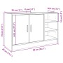 Waschbeckenunterschrank aus Sonoma-Eichen-Ingenieurholz 90x29x55 cm. von , Badezimmermöbel - Ref: Foro24-848124, Preis: 68,86...