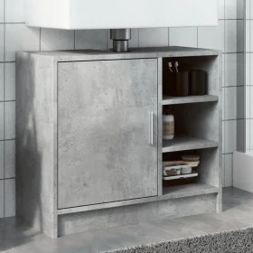 Waschbeckenunterschrank aus grauem Betonholz 63x29x55 cm von , Badezimmermöbel - Ref: Foro24-848132, Preis: 54,61 €, Rabatt: %