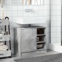 Waschbeckenunterschrank aus grauem Betonholz 63x29x55 cm von , Badezimmermöbel - Ref: Foro24-848132, Preis: 55,53 €, Rabatt: %