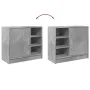 Armario de lavabo madera ingeniería gris hormigón 63x29x55 cm by , Bathroom furniture - Ref: Foro24-848132, Price: 54,60 €, D...