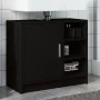 Armario para lavabo madera de ingeniería negro 63x29x55 cm by , Bathroom furniture - Ref: Foro24-848130, Price: 77,96 €, Disc...