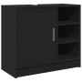 Waschbeckenunterschrank aus schwarzem Ingenieurholz 63x29x55 cm. von , Badezimmermöbel - Ref: Foro24-848130, Preis: 79,97 €, ...