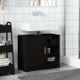 Waschbeckenunterschrank aus schwarzem Ingenieurholz 63x29x55 cm. von , Badezimmermöbel - Ref: Foro24-848130, Preis: 79,97 €, ...