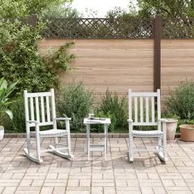 Mecedoras para niños 2 uds madera maciza de álamo blancas by , Rocking chairs - Ref: Foro24-3281596, Price: 141,98 €, Discoun...