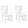 Mecedoras para niños 2 uds madera maciza de álamo blancas by , Rocking chairs - Ref: Foro24-3281596, Price: 141,98 €, Discoun...