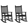 Mecedoras para niños 2 uds madera maciza de álamo negras by , Rocking chairs - Ref: Foro24-3281594, Price: 115,92 €, Discount: %