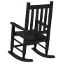 Mecedoras para niños 2 uds madera maciza de álamo negras by , Rocking chairs - Ref: Foro24-3281594, Price: 115,92 €, Discount: %