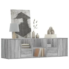 Eckschrank aus grauem Sonoma-Ingenieurholz 160x40x45 cm von , Schränke und Lagerung - Ref: Foro24-3307824, Preis: 114,89 €, R...
