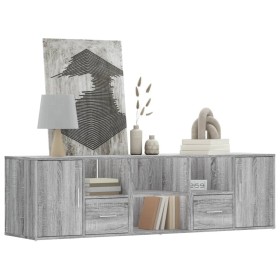 Mueble de esquina madera ingeniería gris Sonoma 160x40x45 cm by , Closets and storage - Ref: Foro24-3307824, Price: 120,14 €,...