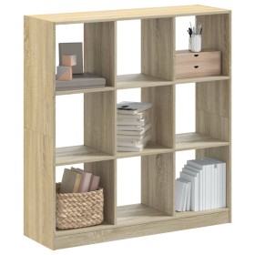 Estantería de madera de ingeniería roble Sonoma 102x32x108 cm by , Bookcases and shelves - Ref: Foro24-3307839, Price: 90,00 ...