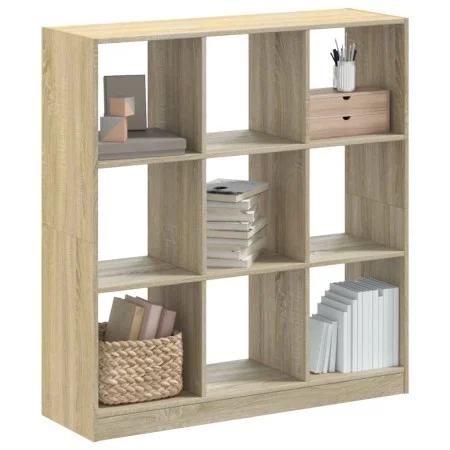 Estantería de madera de ingeniería roble Sonoma 102x32x108 cm de , Librerías y estanterías - Ref: Foro24-3307839, Precio: 88,...