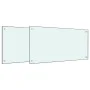 Küchenrückwände 2 Stück aus gehärtetem Glas weiß 80x40 cm von , Küchengeräte und Utensilien - Ref: Foro24-3315786, Preis: 68,...