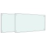 Salpicaderos de cocina 2 uds vidrio templado blanco 80x40 cm by , Kitchen tools and utensils - Ref: Foro24-3315786, Price: 70...