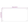 Küchenrückwände 2 Stück aus gehärtetem Glas weiß 80x40 cm von , Küchengeräte und Utensilien - Ref: Foro24-3315786, Preis: 70,...