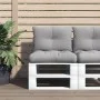 Cojines para sofá de palets 2 unidades tela gris by , Cushions for chairs and sofas - Ref: Foro24-360835, Price: 39,06 €, Dis...