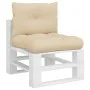 Cojines para palets 2 unidades tela beige von , Kissen für Stühle und Sofas - Ref: Foro24-360837, Preis: 39,28 €, Rabatt: %