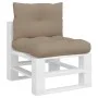 Cojines para palets 2 unidades tela gris taupé by , Cushions for chairs and sofas - Ref: Foro24-360842, Price: 44,18 €, Disco...