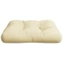 Cojín para sofá de palets tela crema 60x61,5x10 cm by , Cushions for chairs and sofas - Ref: Foro24-360880, Price: 20,69 €, D...
