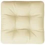 Cojín para sofá de palets tela crema 60x61,5x10 cm by , Cushions for chairs and sofas - Ref: Foro24-360880, Price: 20,69 €, D...