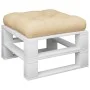 Cojín para sofá de palets de tela beige 50x50x12 cm by , Cushions for chairs and sofas - Ref: Foro24-360428, Price: 24,74 €, ...