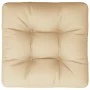 Cojín para sofá de palets de tela beige 50x50x12 cm by , Cushions for chairs and sofas - Ref: Foro24-360428, Price: 24,74 €, ...