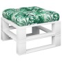 Cojín para palés tela estampado de hojas 50x50x12 cm by , Cushions for chairs and sofas - Ref: Foro24-360437, Price: 27,55 €,...