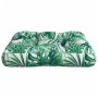 Cojín para palés tela estampado de hojas 50x50x12 cm by , Cushions for chairs and sofas - Ref: Foro24-360437, Price: 27,55 €,...