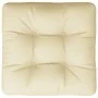 Cojín para sofá de palets tela crema 60x60x12 cm de , Cojines para sillas y sofás - Ref: Foro24-360449, Precio: 25,46 €, Desc...