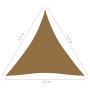Taupe gray HDPE sail awning 160 g/m² 4.5x4.5x4.5 m by vidaXL, Umbrellas - Ref: Foro24-311425, Price: 27,64 €, Discount: %