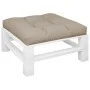 Cojín para sofá de palets de tela gris taupé 70x70x12 cm by , Cushions for chairs and sofas - Ref: Foro24-360477, Price: 40,4...