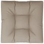 Cojín para sofá de palets de tela gris taupé 70x70x12 cm by , Cushions for chairs and sofas - Ref: Foro24-360477, Price: 40,4...